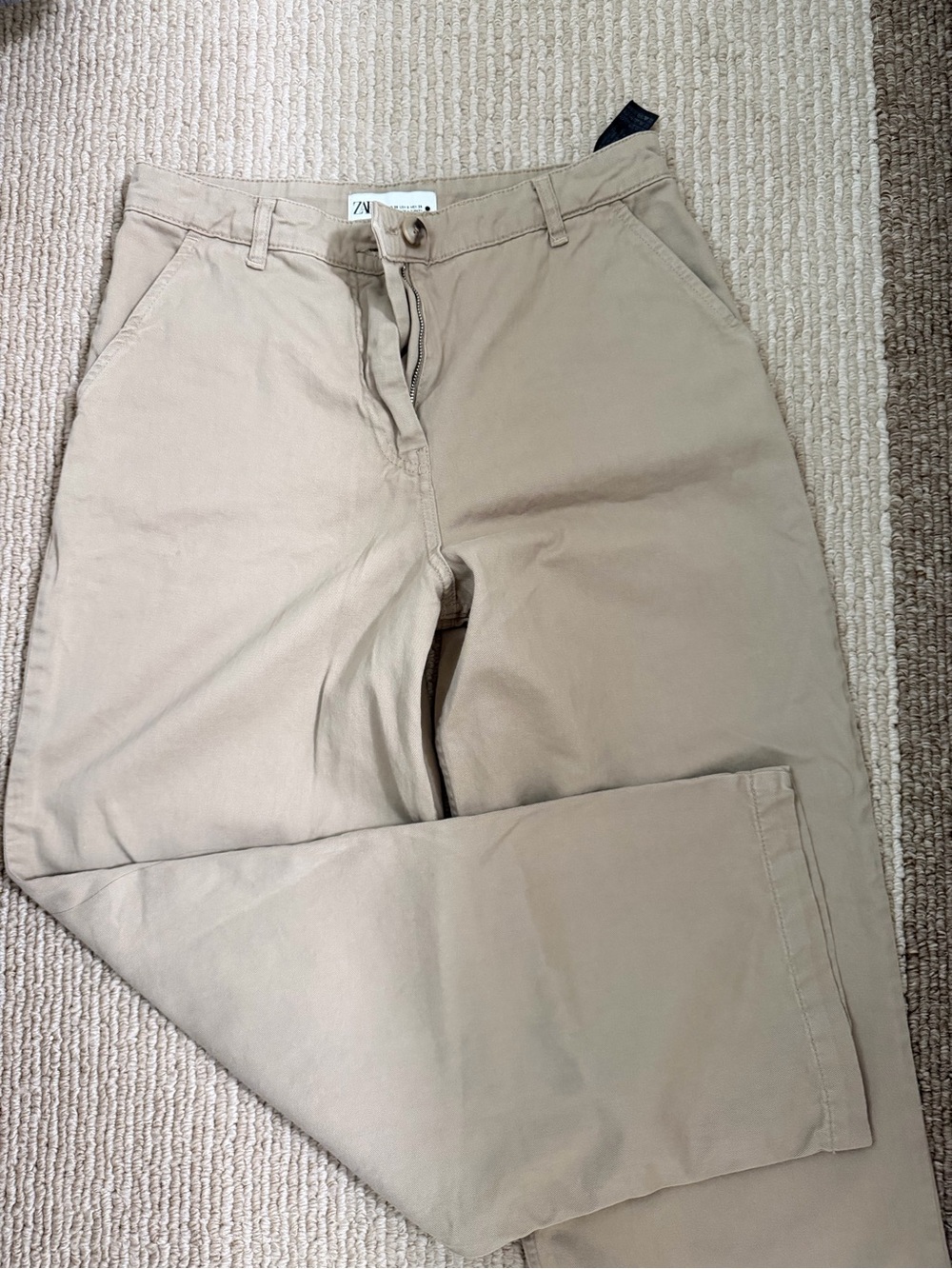 Zara women Light Tan Chino Pants